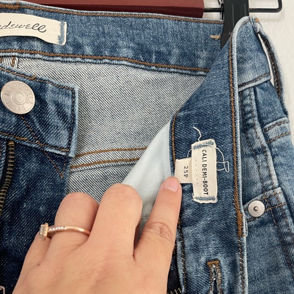Madewell Cali Demi-boot Jeans size 25 Petite - Picture 10 of 13